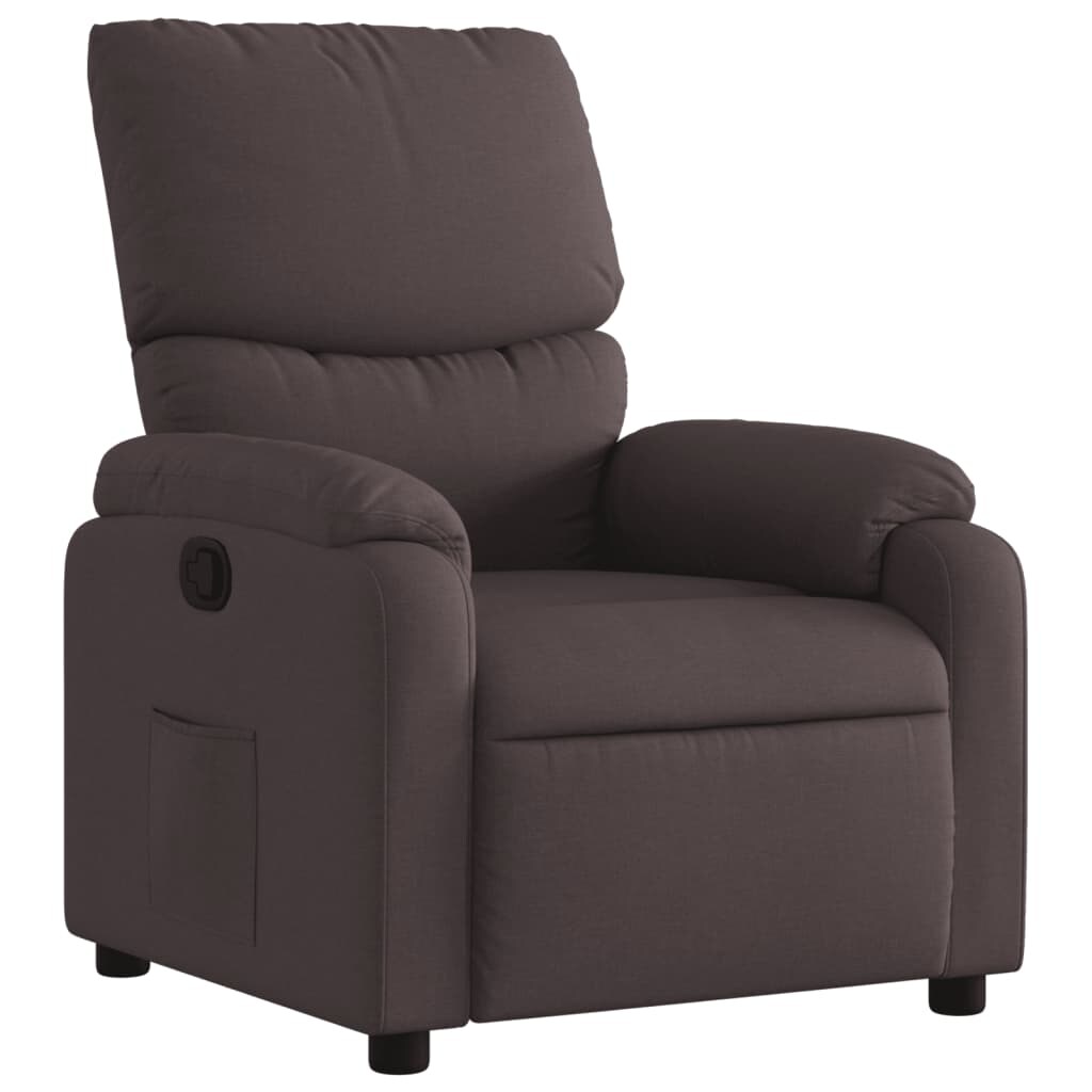 vidaXL Relaxsessel Dunkelbraun Stoff Image