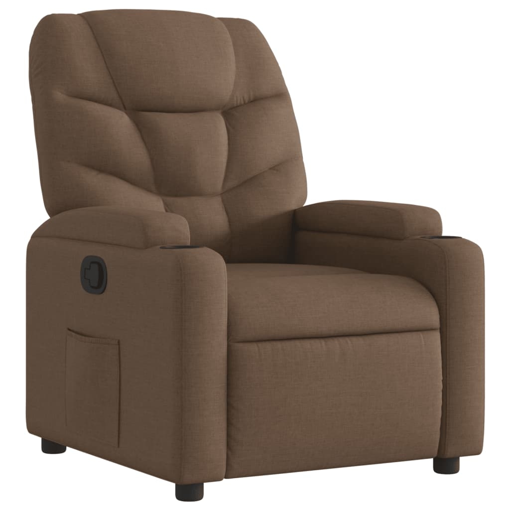 vidaXL Relaxsessel Braun Stoff Image