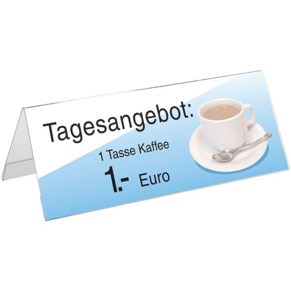 Sigel Tischaufsteller 240,0/90,0 mm 5 Stück, 24x9x8.5 cm Image