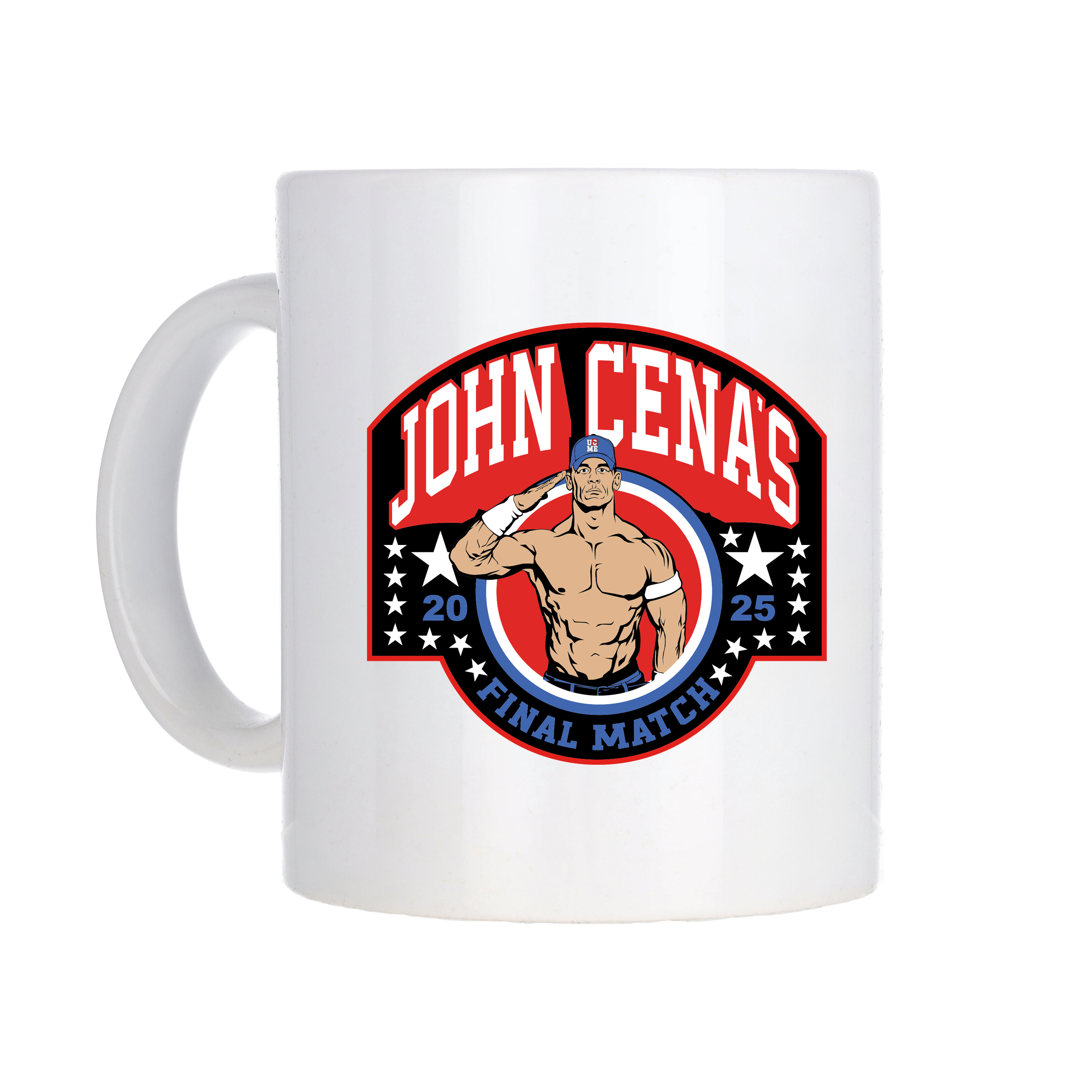 Kaffeebecher 11 oz „John Cena Final Match“ – Weiß Image