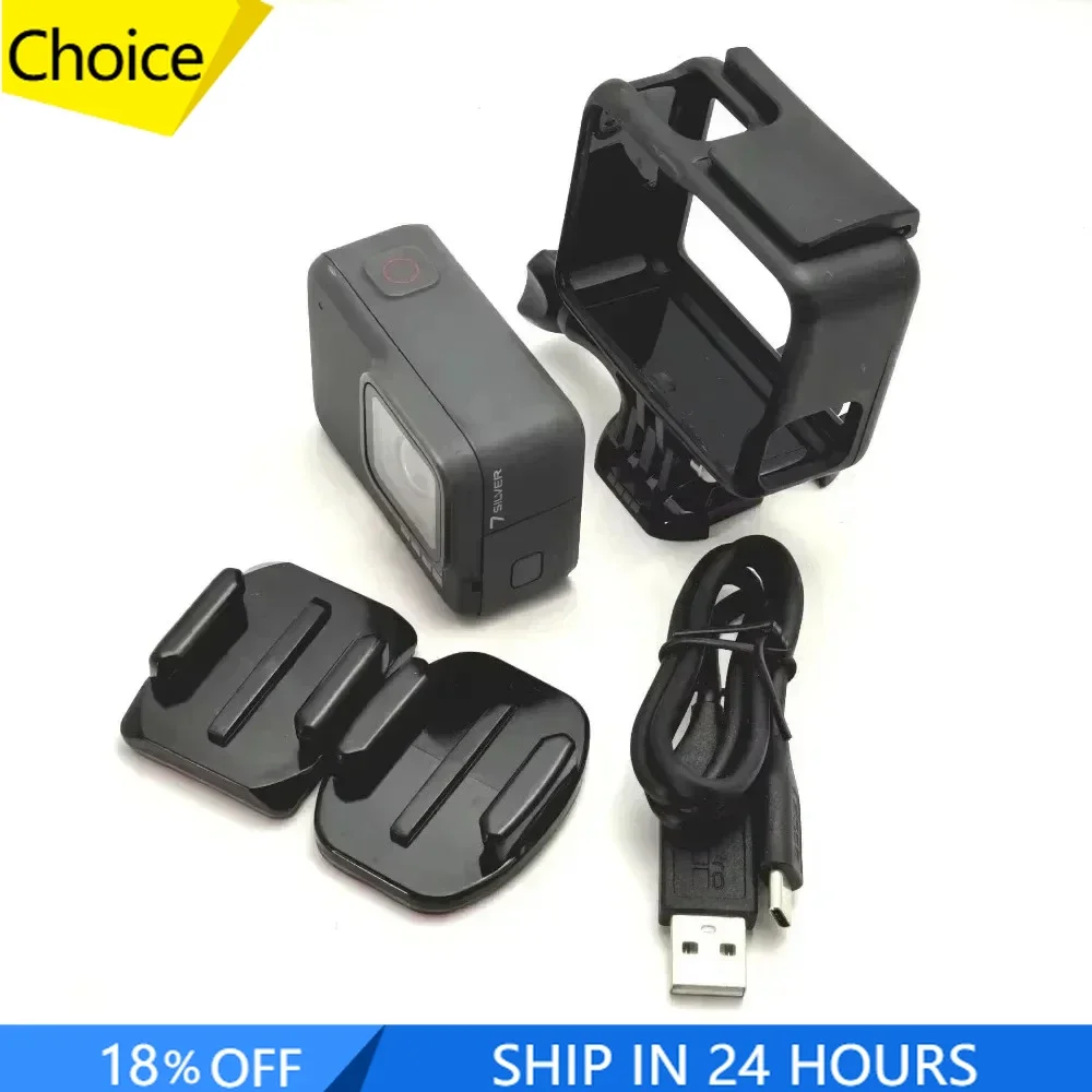 Original Für GoPro Hero 7 silber Action Kamera Sport 12MP Foto Live-Streaming Cam 4K 60fps 1080P 240fps Image