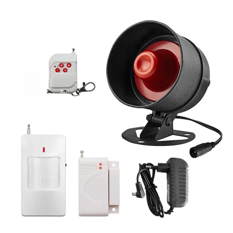 Wifi Sicherheits alarmsystem Home Security System wetterfeste Sirene für Haus Büro Wohnung Business Factory Sicherheits alarm Image