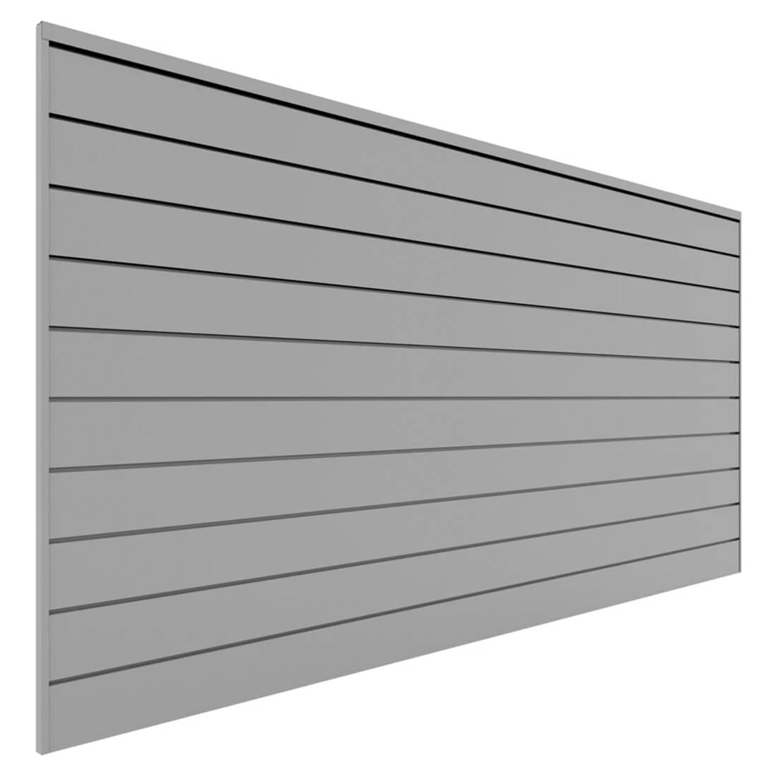 Proslat 8 ft. x 4 ft. PVC Slatwall (Light Gray)
