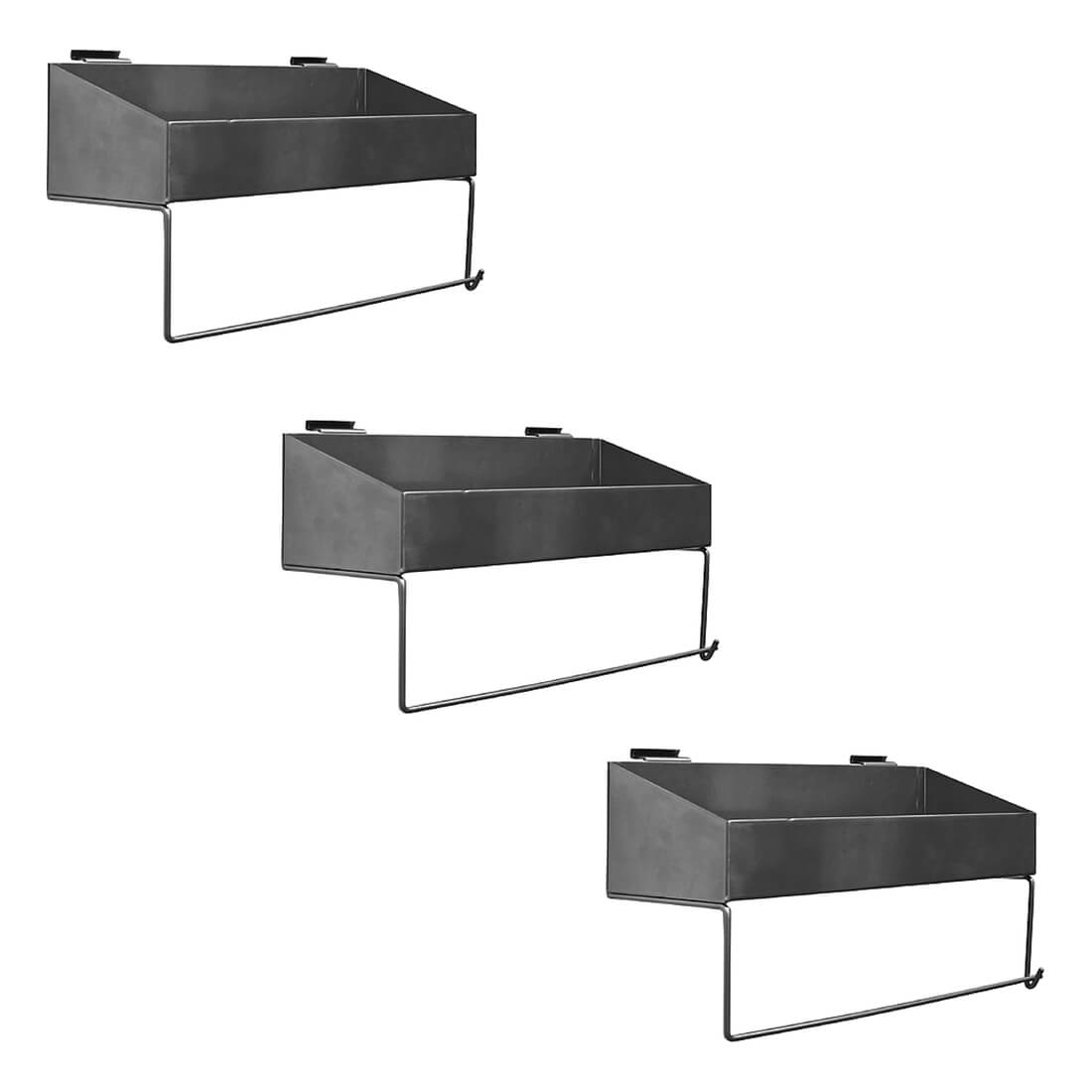 Proslat Shelf and Paper Towel Holder (3-Pack)