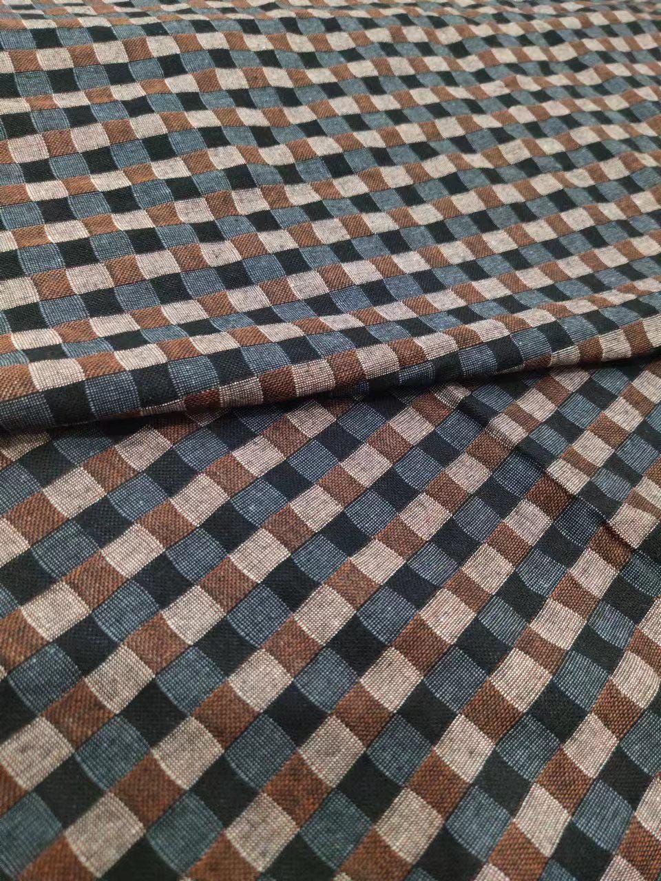 Tessuto di cotone a quadri vintage, tessuto a quadri, tessuto di cotone, tessuto per quilting, tessuto per abiti, tessuto decorativo, tessuto per cusc