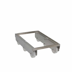 Oswald Transportgeräte Transportroller Edelstahl, Rollentyp 125 mm Polyamid, 400 x 600 x 170 mm, 300 kg Image