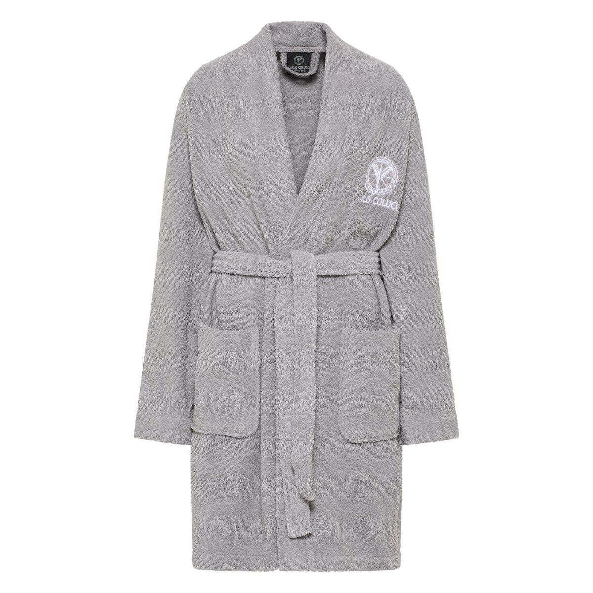 Carlo Colucci Bademantel Vito Damen - M - Silber Image