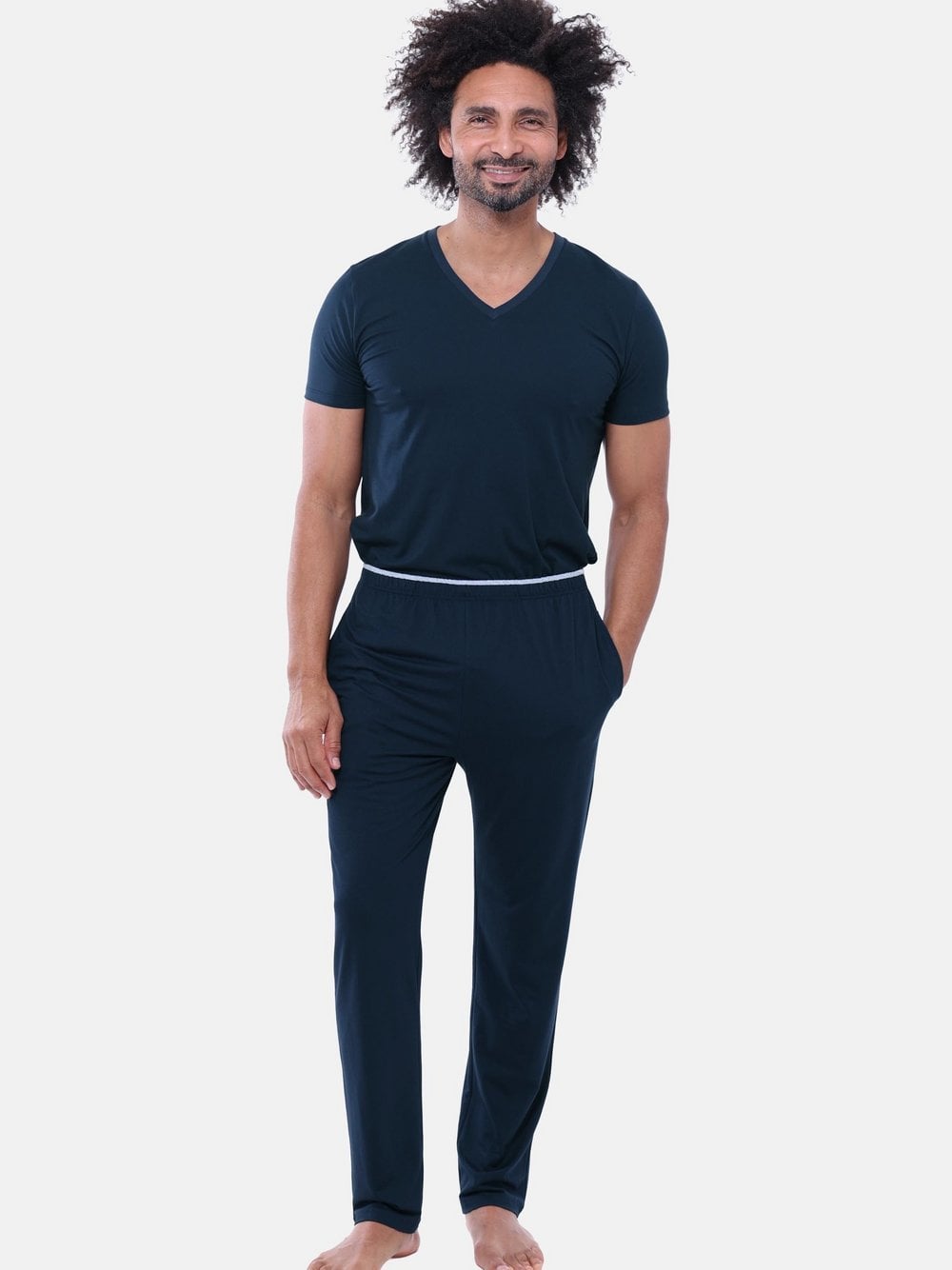 Mey Schlafanzug Herren marine, L Image