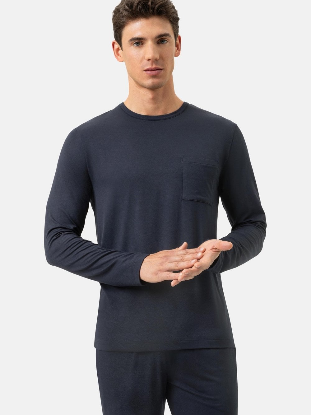 Mey Schlafanzug Oberteil Herren denim, XL Image