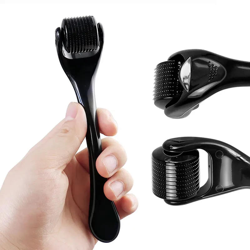 Rouleau Derma à 540 aiguilles pour soins de beauté du visage, croissance des cheveux de la barbe, 0.2mm 0.25mm 0.3mm, Micro rouleau à aiguilles, outil de soins de la peau du visage, 1 pièce