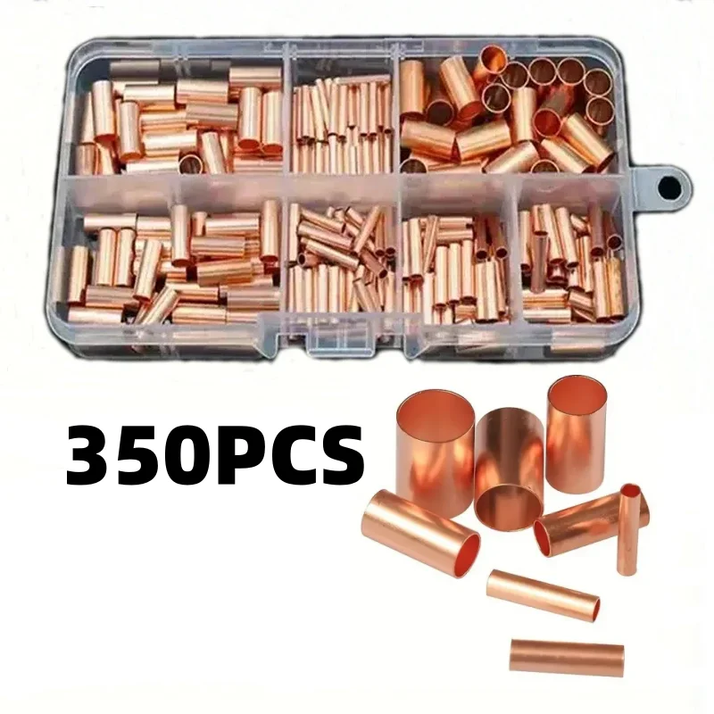 350-teiliges Kupfer-Stoßverbinder-Set, isolierte, nicht isolierte elektrische Crimpklemmen für die Drahtspleiß-Automobilverkabelung Image