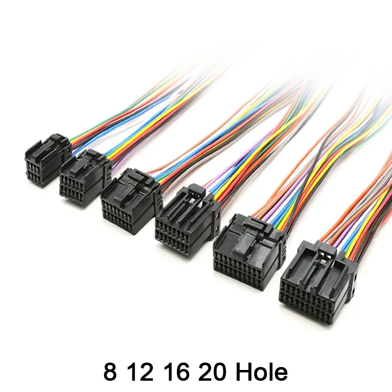 TE Typ Automotive Connector 174055-2 Pin Header Harness Plug 174044-2 DJ7081-1.2 8P 12P 16P 20Pin 175967-2 174047-2 175966-2 Image