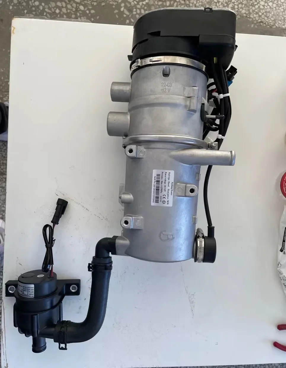 9-kW-Warmwasserbereiter für LKW, Bus, Boot, 24 V/12 V, mit Digitalanzeige, Thermostat zum Heizen des Kraftstoffsystems Image