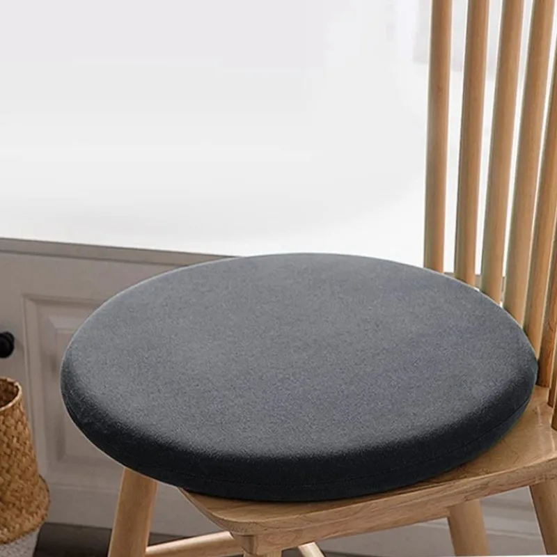 30 cm/35 cm/40 cm/45 cm Memory-Schaum-Sitzkissen, rund, Schmerzlinderung, Kreis, Stuhlpolster mit abnehmbarem Bezug, Sitzpolster, Matte, Hocker für Erwachsene
