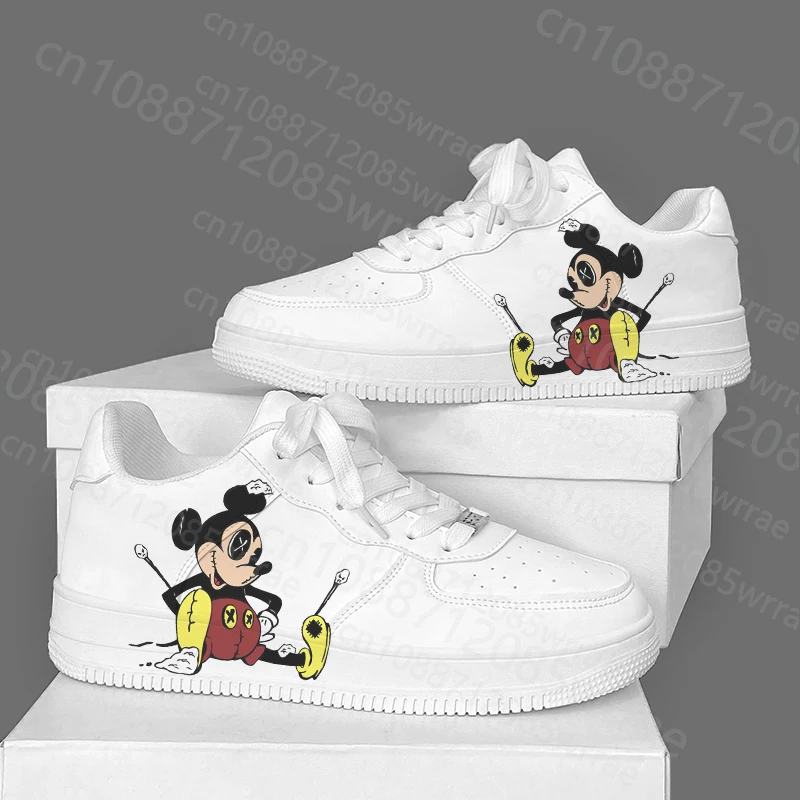 Mickey Mouse Minnie Schuhe Cartoon Teenager Mädchen Jungen High Top Outdoor Basketball Sport Casual Männer Frau Schuhe 3D-Druck Turnschuhe