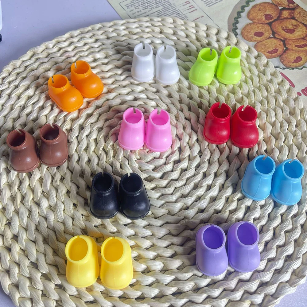 17 cm Labubu V1 V2 modische bunte Regenschuhe, niedliche Schuhe, geeignet für Ersatzzubehör für Labubu-Puppen Image