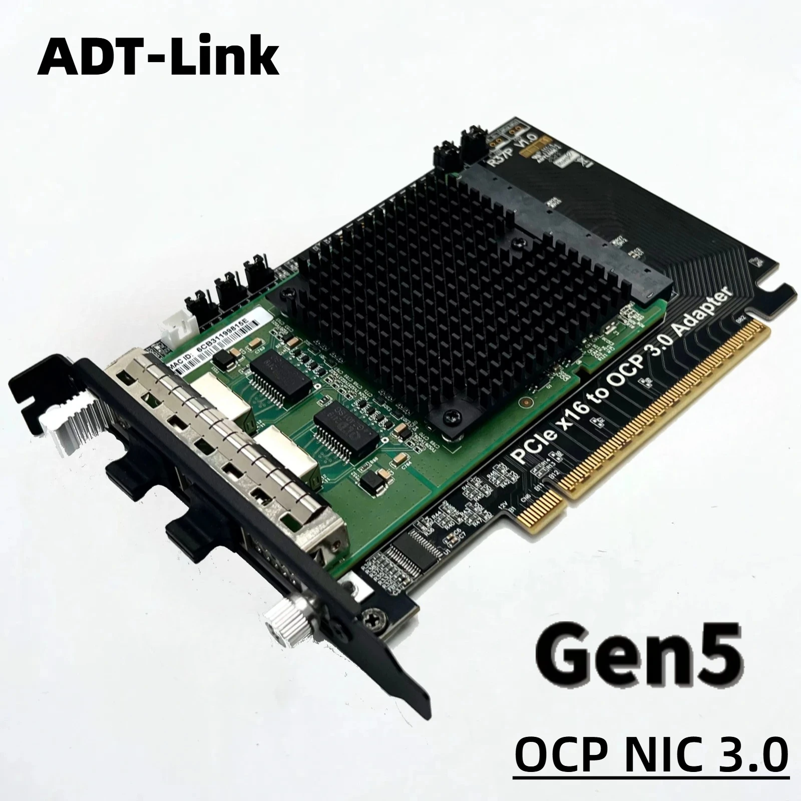 Neue externe PCIe 5.0 x16 auf Gen-Z 4C+/SFF-TA-1002 Adapterkarte OCP NIC 3.0 Hochleistungs-PCIe x16 Bifurkations-Erweiterungskarte Image
