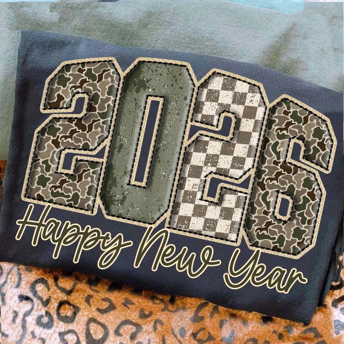 Retro Camo 2026 Felice Anno Nuovo PNG, 2026 Camouflage, Old Camouflage 2026, Felice Anno Nuovo, 2026 Felice Anno Nuovo Camo a scacchi Sublimazione