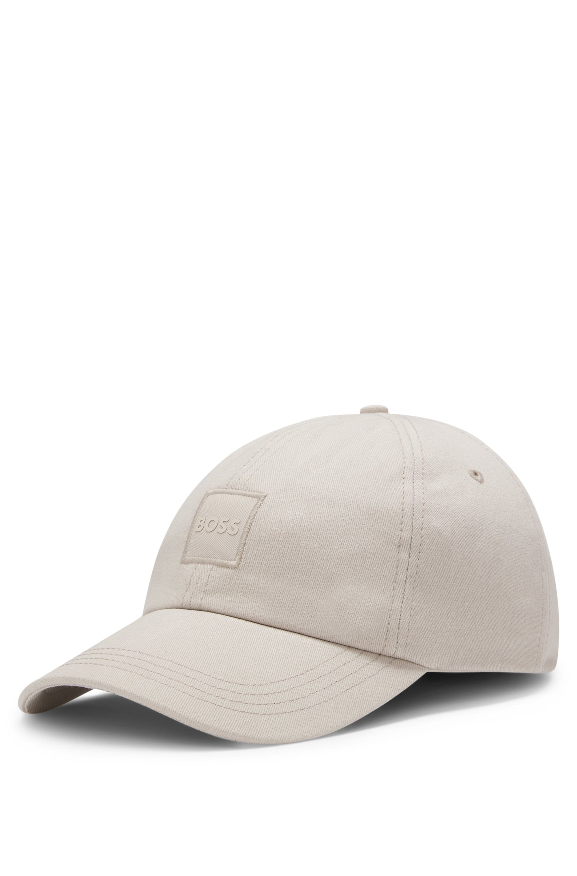 Baseball Cap BOSS ORANGE "Derrel-PL", Damen, open grau 070, Twill, Baumwolle, unifarben, Caps, mit Label-Aufnäher, Unisex