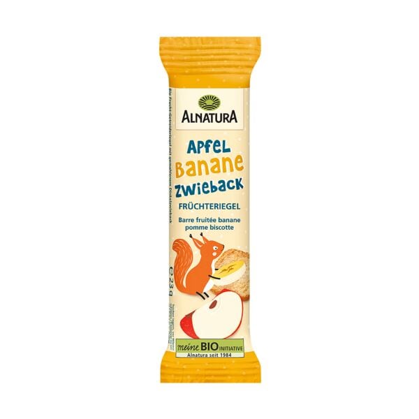 Alnatura Bio Fruchtriegel »Apfel-Banane-Zwieback« 23 g Image