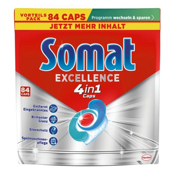 Somat Spülmaschinencaps »Excellence 4in1« 84 Stück rot Image