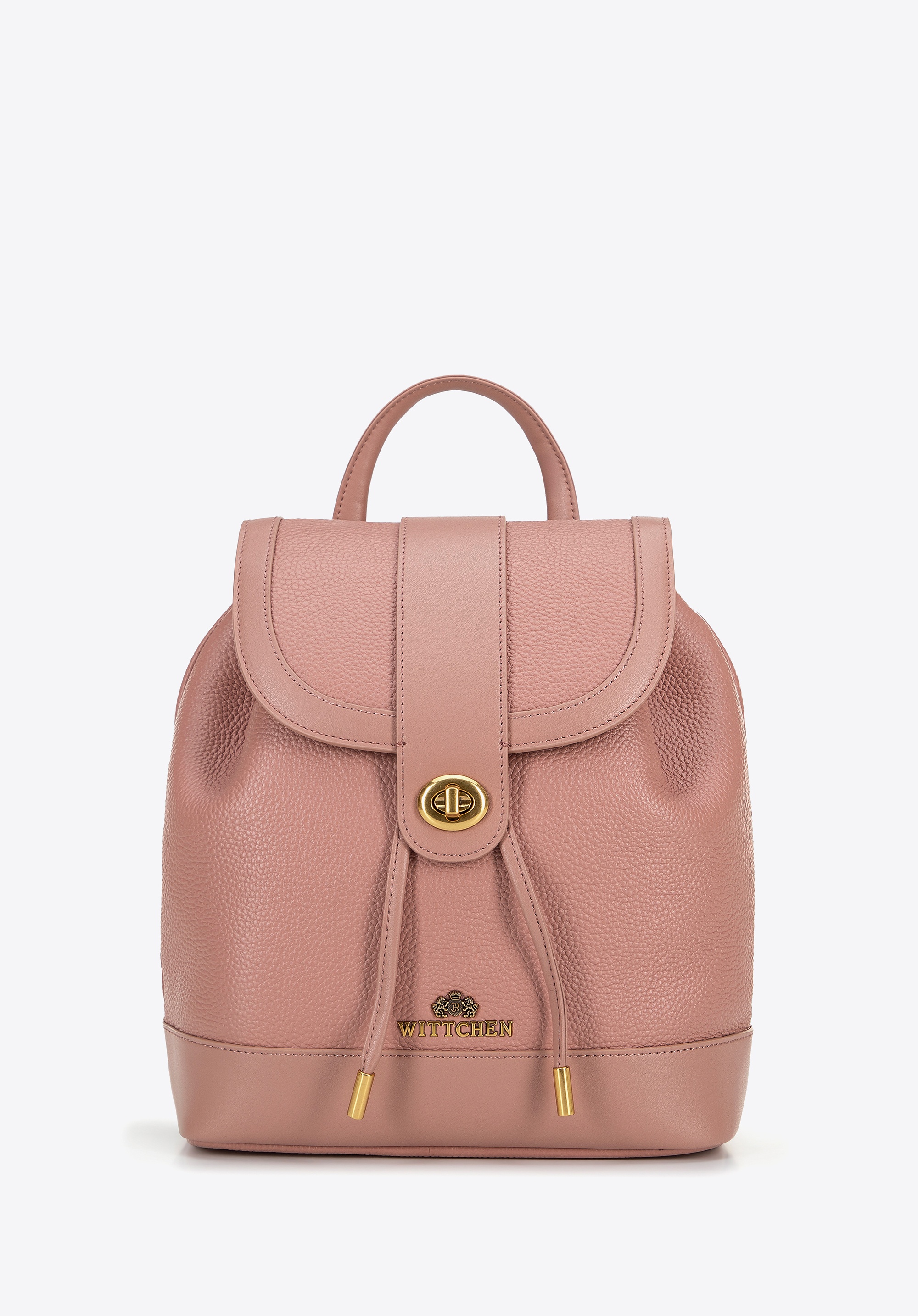 Wittchen Damen-Lederrucksack mit Kordelzug, Rosa, Naturleder Image