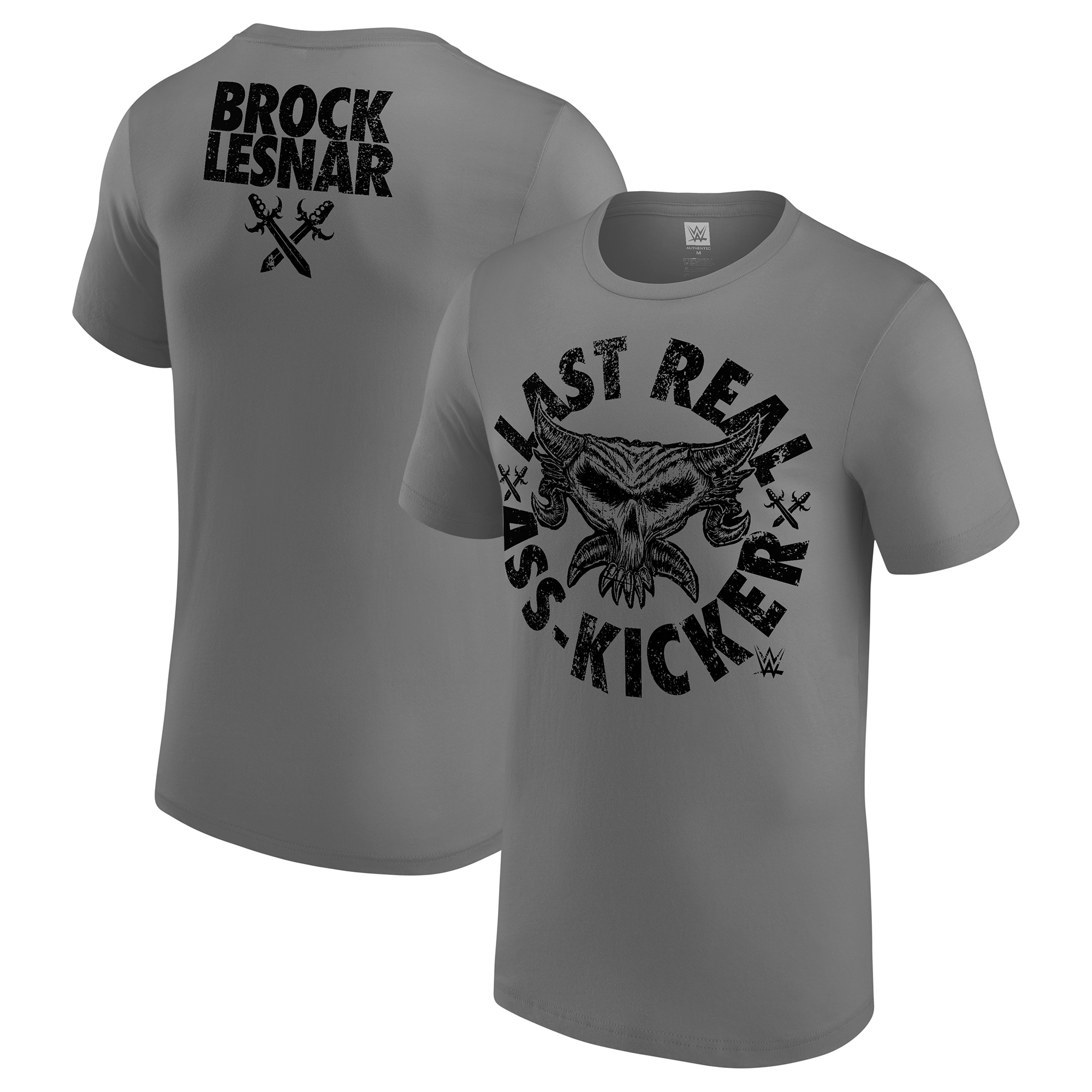 Graues Brock Lesnar Last Real Ass Kicker T-Shirt für Herren Image