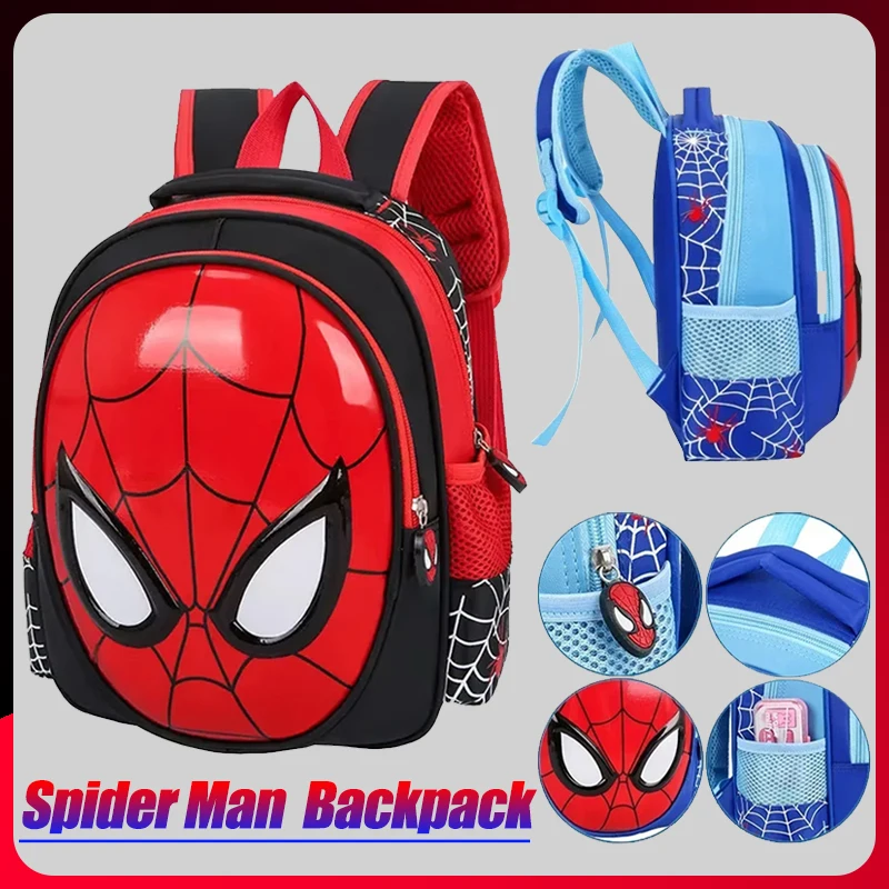 Dessin animé Spider Man sac à dos retour à l'école Anime enfants sac d'école mignon maternelle personnalisé impression sac à dos cadeaux pour étudiants