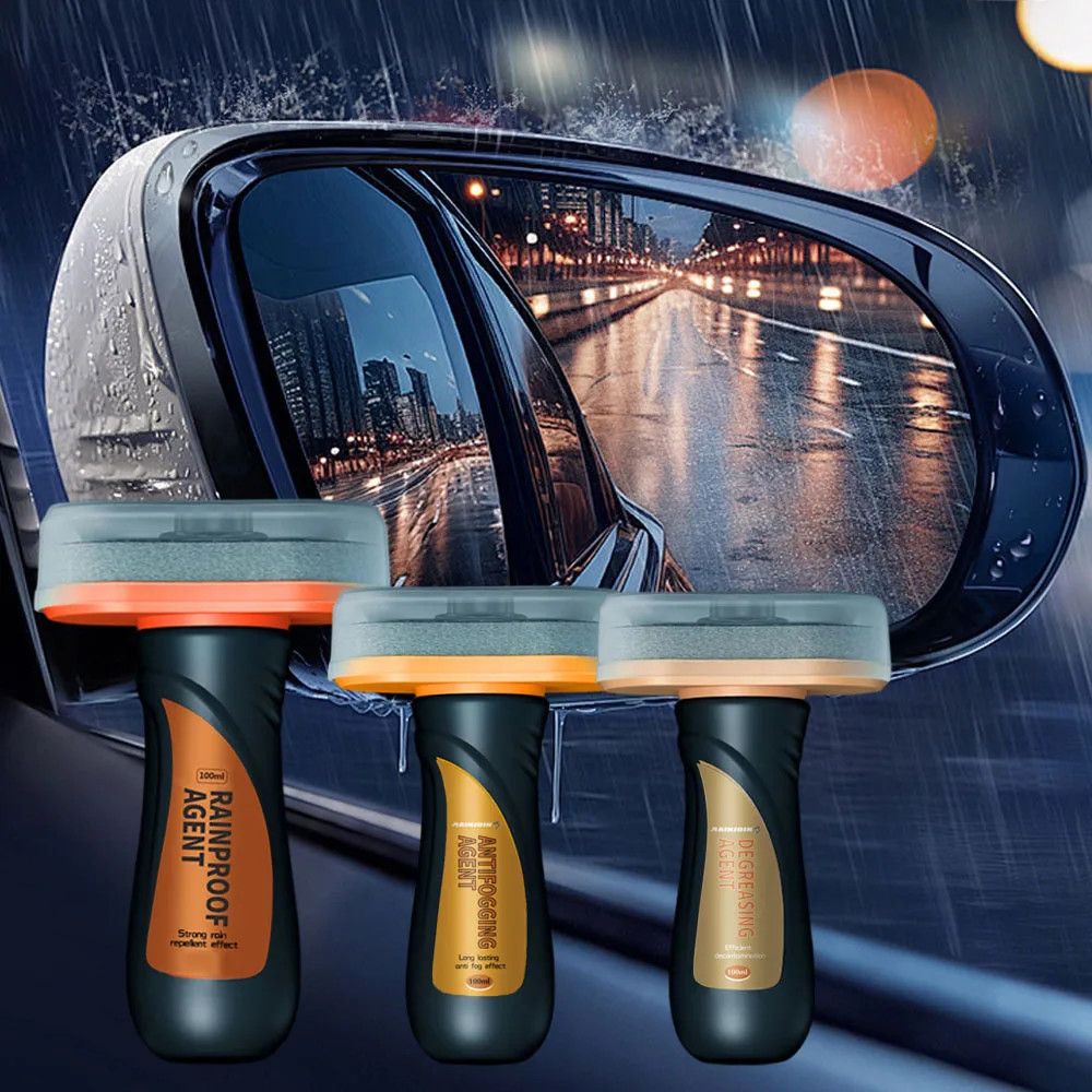 Autoglas wasser abweisend wasserdicht regens icher Antibes chlag Ölfilm Flecken entferner Auto Windschutz scheiben reiniger Anti-Regen-Beschichtung mittel Image