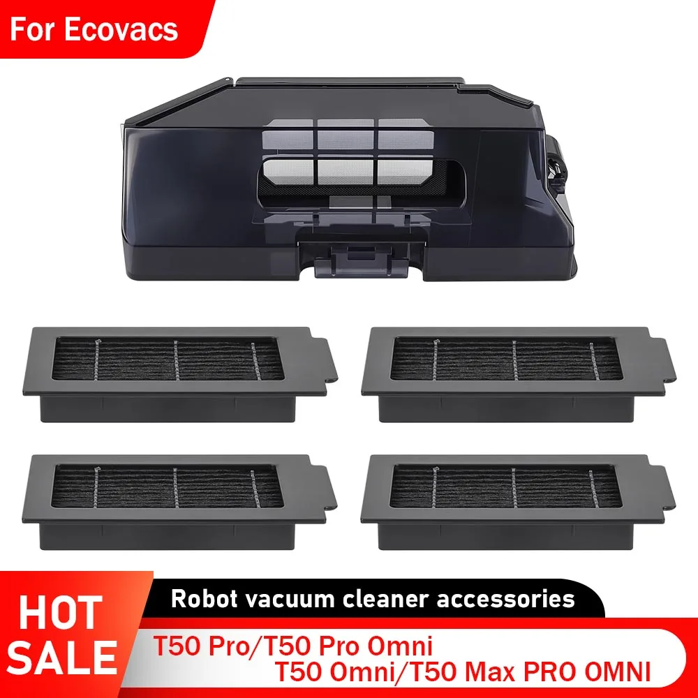 Staubsammelbehälter für Ecovacs Deebot T50Pro/T50 Pro Omni/T50 Omni/T50 Max PRO OMNI Roboter-Staubsauger-Verbrauchsmaterial-Staubbox-Filter Image