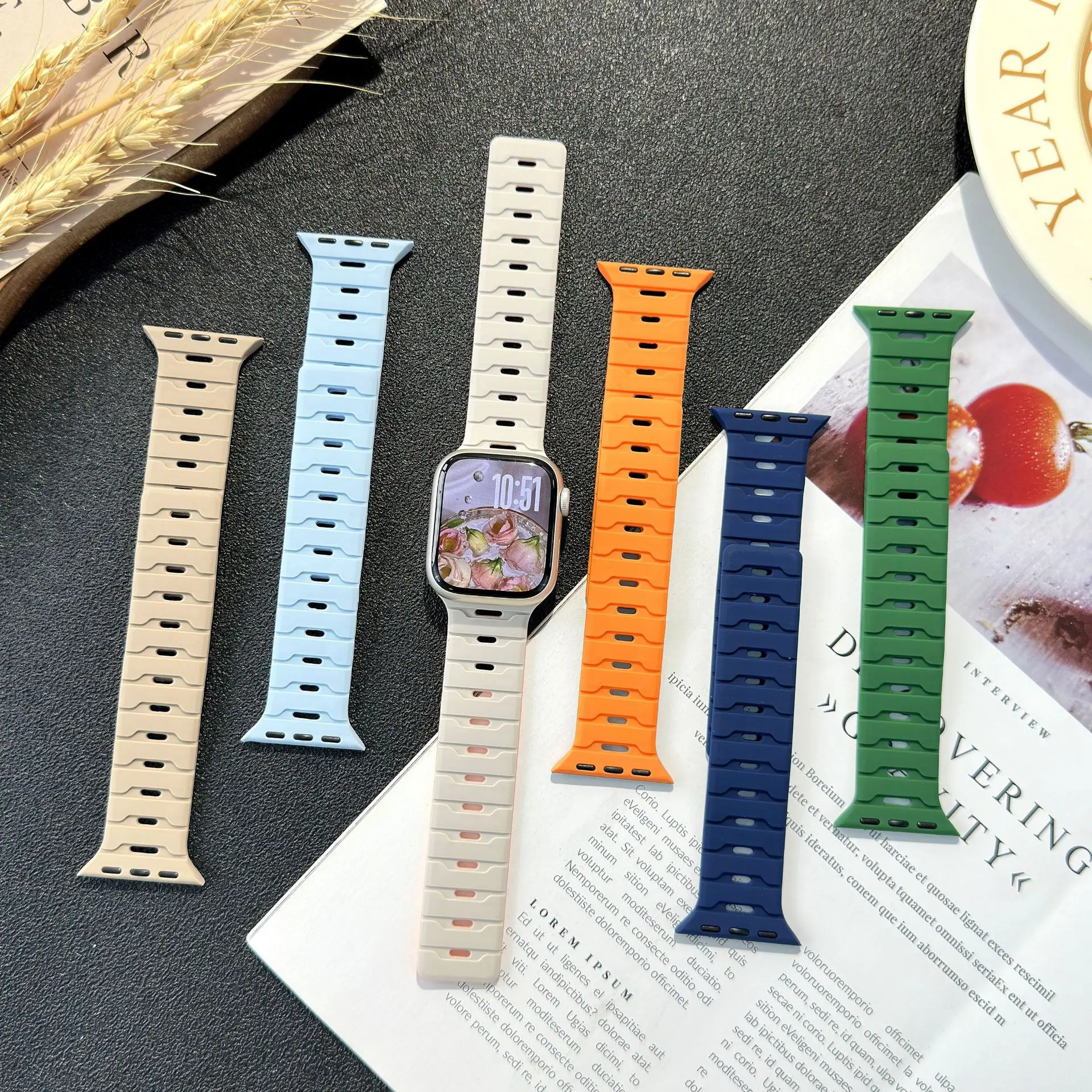 Armband für Apple Watch Ultra 3 49 mm 46/42 mm Mganetic Band für Iwatch 10 11 9 8 7 SE 44 mm 45 mm 38/40/41 mm Smartwatch-Zubehör Image