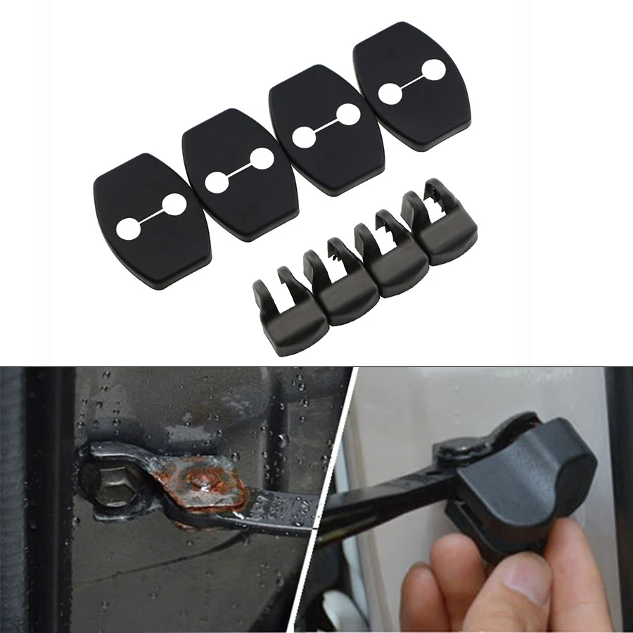 Auto türschloss Check Arm kappe Abdeckung Tür stopper Abdeckung für Toyota Yaris Highlander Prado Prius Corolla Camry Rav4 Reiz Vois Image