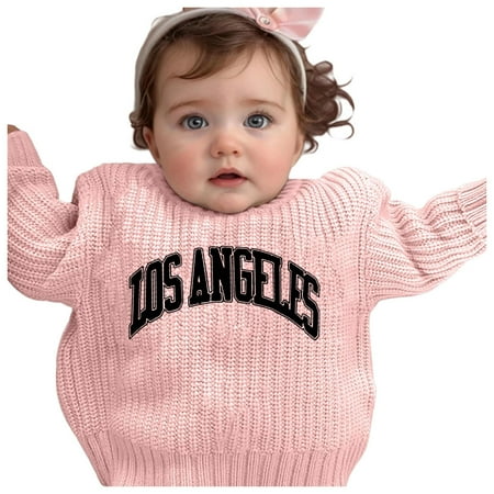 QUOTAY Hand-Embroidered Pure Knit Pullover for Girls Delicate Floral Embroidery Design Soft and Comfortable Sweater for Baby and Toddler 1-7 Years 04_Light Pink 3-4 Years