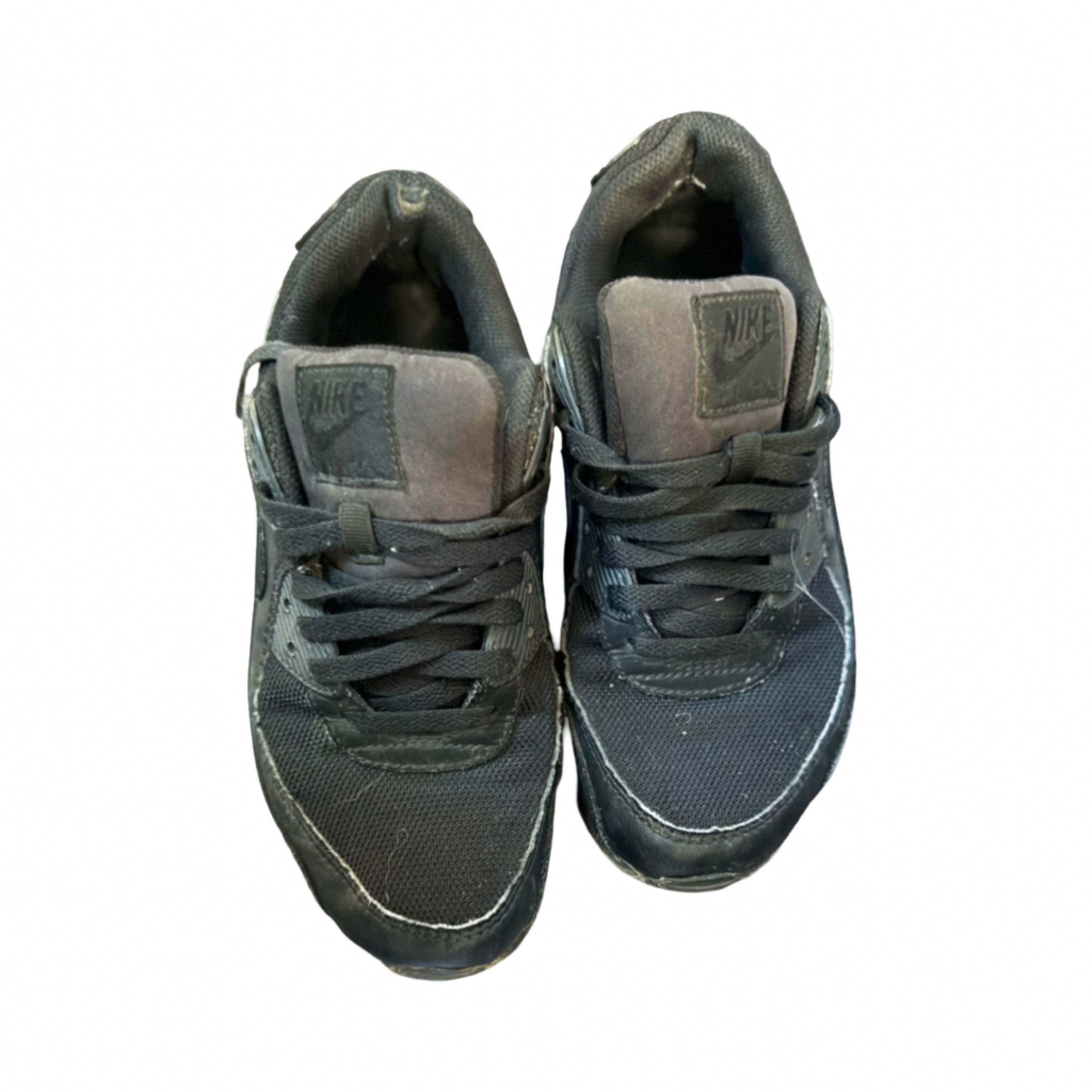 Nike Shoes | Used Men's Nike Air Max 90 "Triple Black" Sneakers - Size 11.5 | Color: Black | Size: 11.5