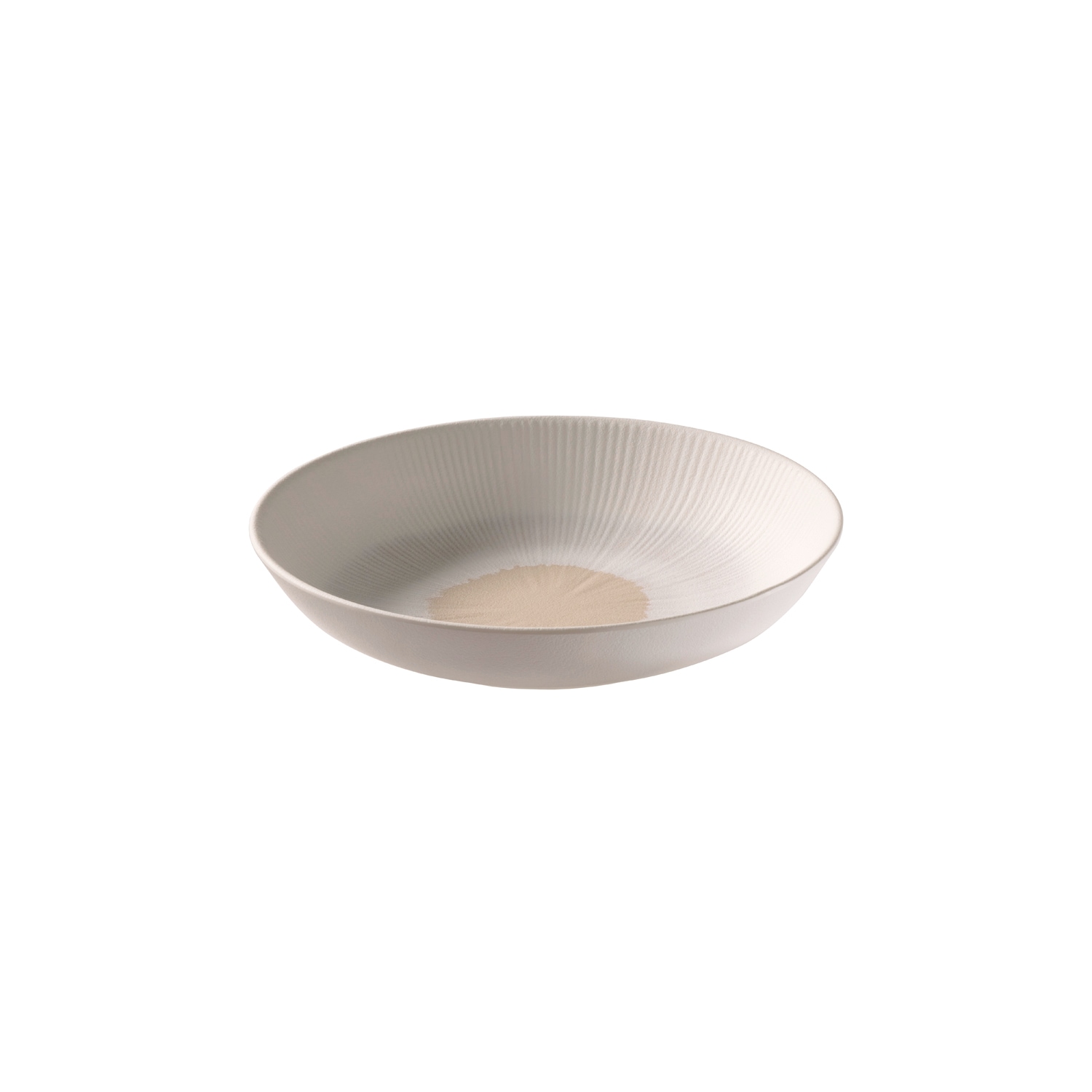 Schale APS "Schüssel "BLUSH" Ø 22,5 cm, Höhe ca. 4,5 cm, 0,8 Liter", weiß (weiß, beige), H:4,5cm L:22,5cm T:22,5cm Ø:22,5cm, Melamin, Schüsseln, Schale, aus Melamin