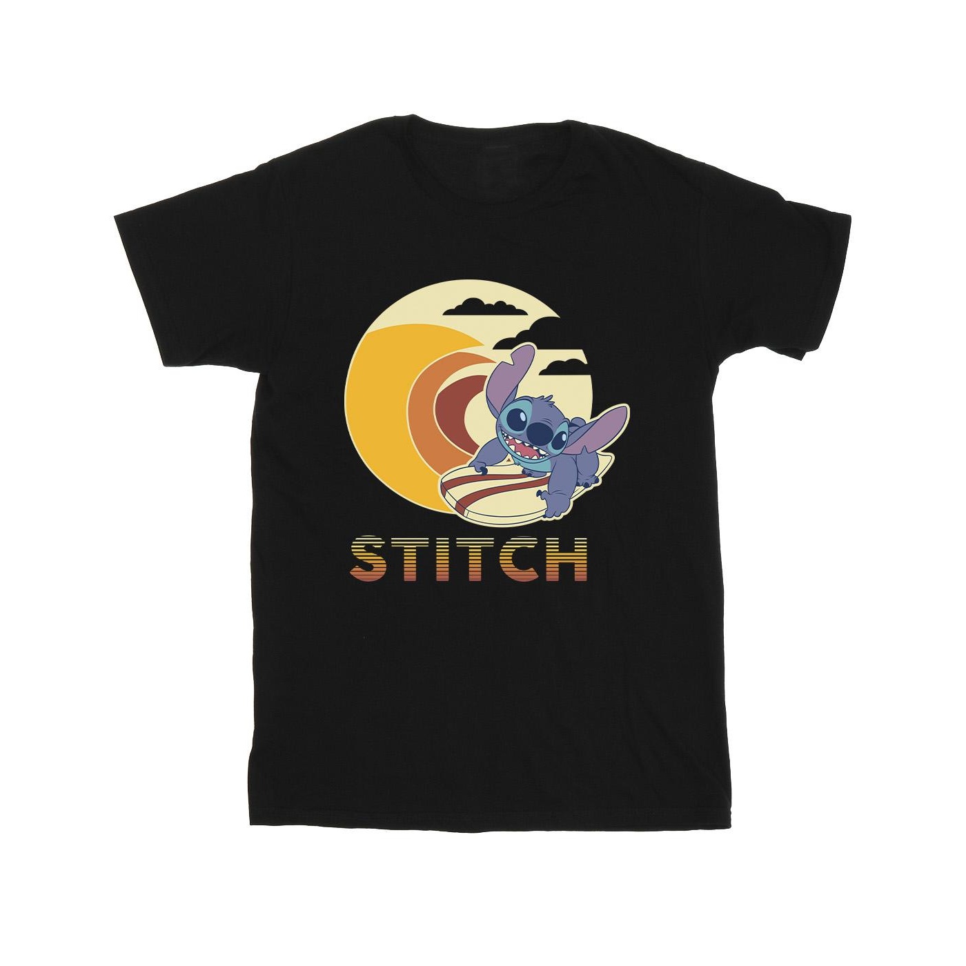 Disney - "Lilo & Stitch Summer Waves" T-Shirt für Jungen (Schwarz) Image