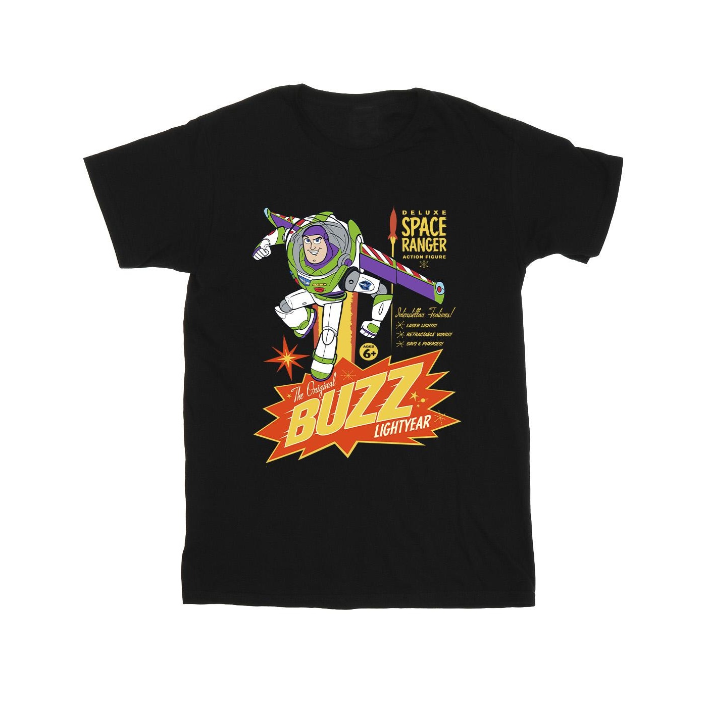 Disney - "Toy Story Buzz Lightyear Space" T-Shirt für Jungen (Schwarz) Image