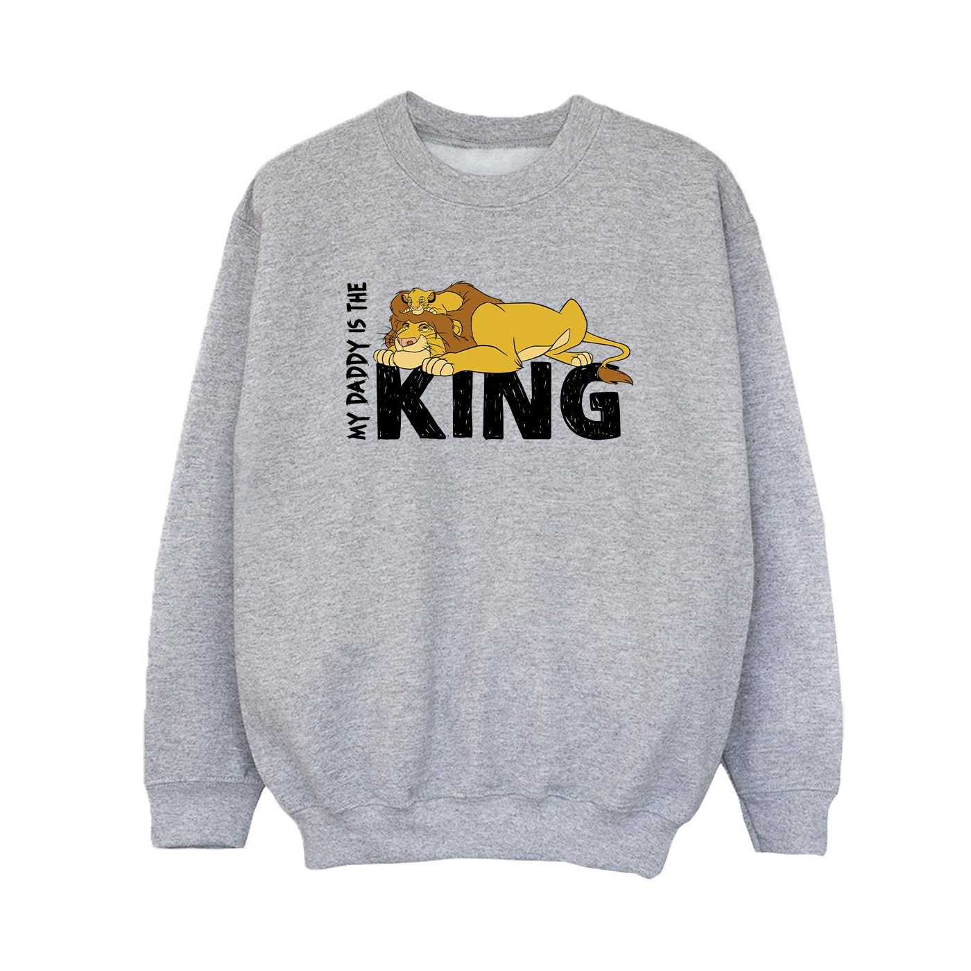 Disney - "The Lion King Daddy Is King" Sweatshirt für Jungen (Grau) Image