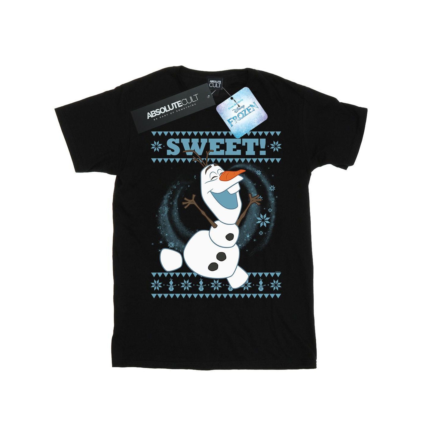 Disney - "Frozen Olaf Sweet Christmas" T-Shirt für Jungen (Schwarz) Image
