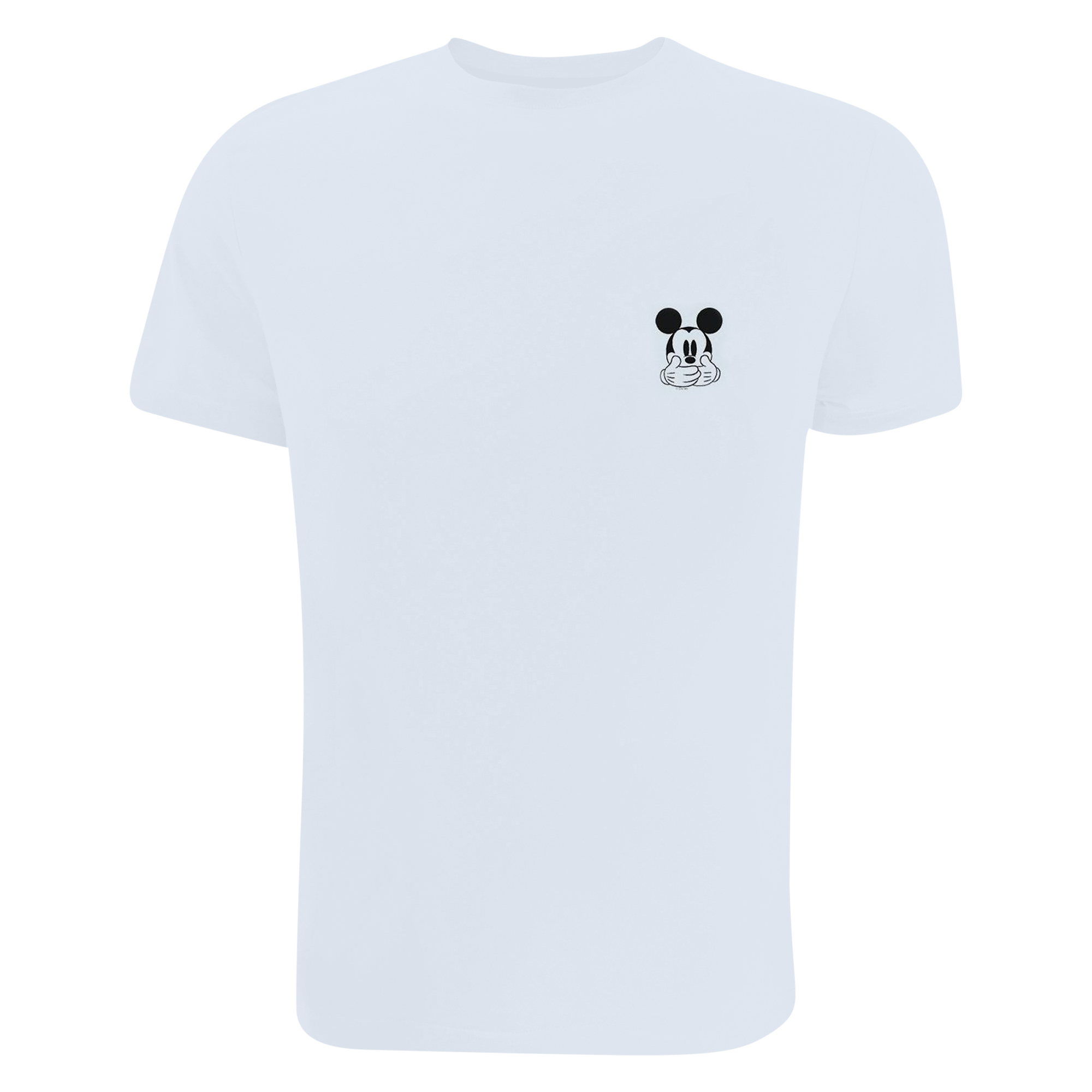 Disney - "Mickey Mouse Dont Speak Breast Print" T-Shirt für Jungen (Weiß) Image