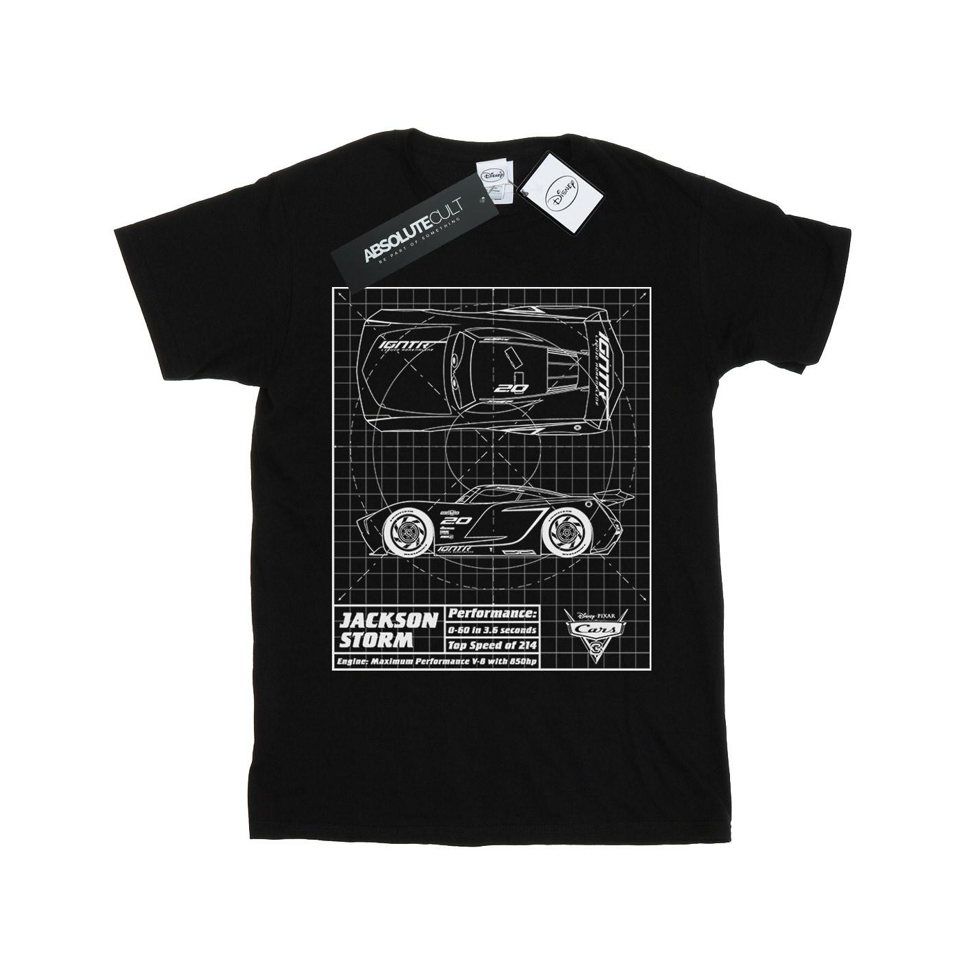 Disney - "Cars" T-Shirt für Jungen (Schwarz) Image