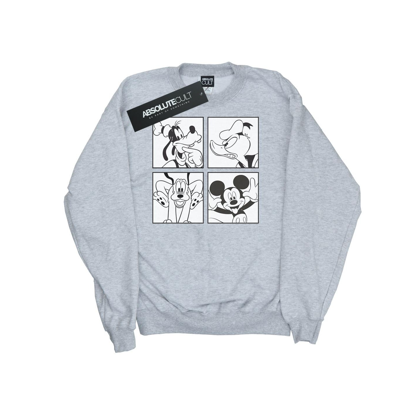 Disney - "Mickey, Donald, Goofy And Pluto Boxed" Sweatshirt für Herren (Grau) Image