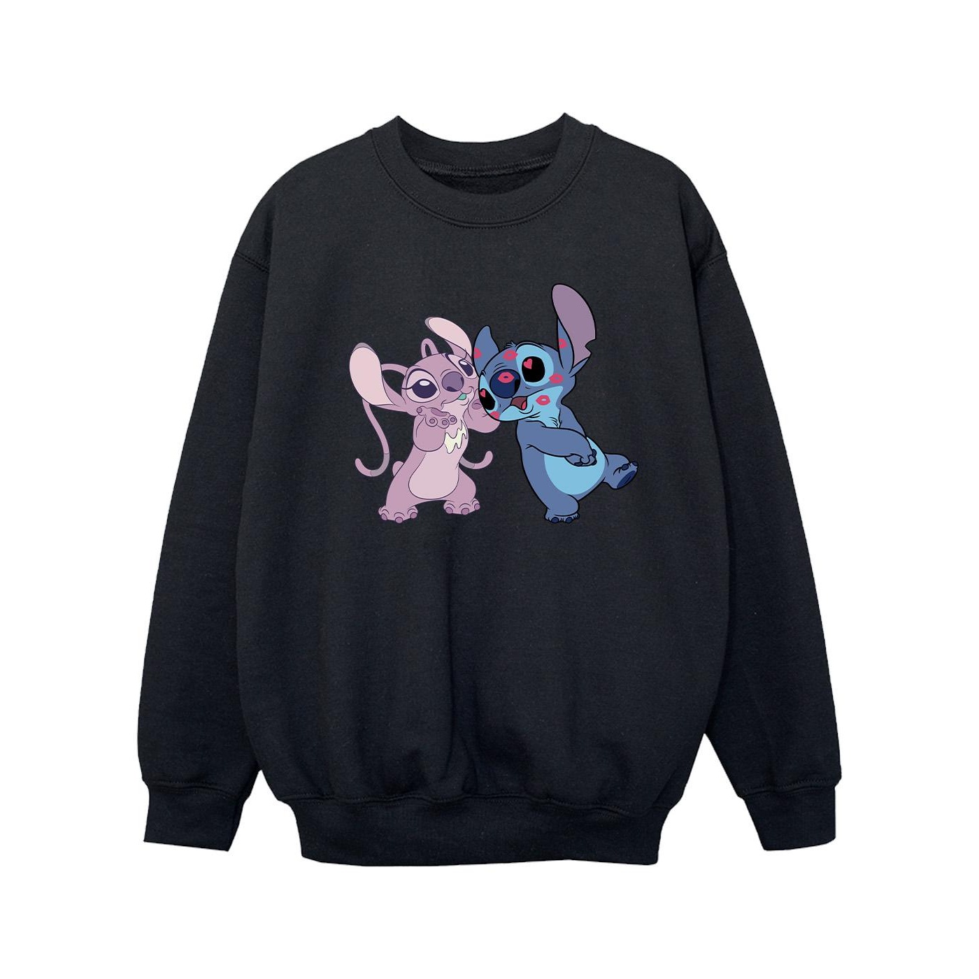 Disney Lilo & Stitch Kisses Sweatshirt für Mädchen (Schwarz) Image