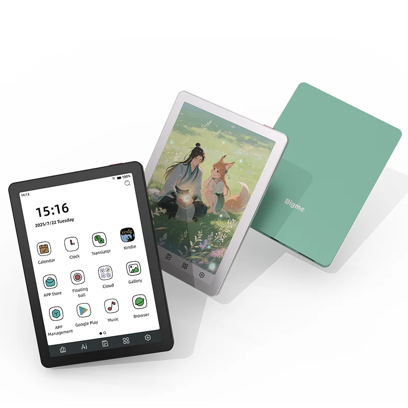 Bigme B6 6-Zoll-E-Book-Reader, elektronisches E-Ink-Screen-Buch, 36-stufiges Frontlicht, Android 14 OS mit Google Play Ereader-Tablet Image