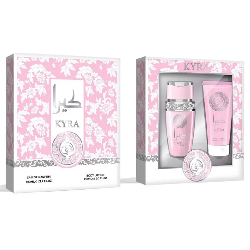 Set Regalo di Lusso Florale KYRA per Donne (Eau de Parfum + Body Lotion)