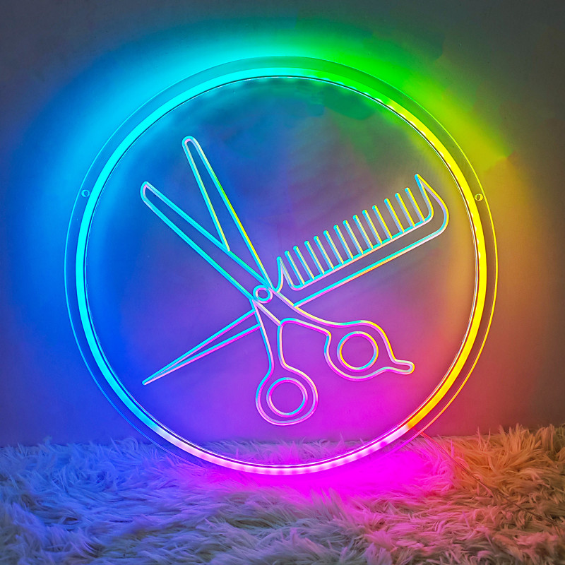 Colorful neon lights, e-sports room, game hall, RGB decorative wall lights, pendant lights, USB powered remote control