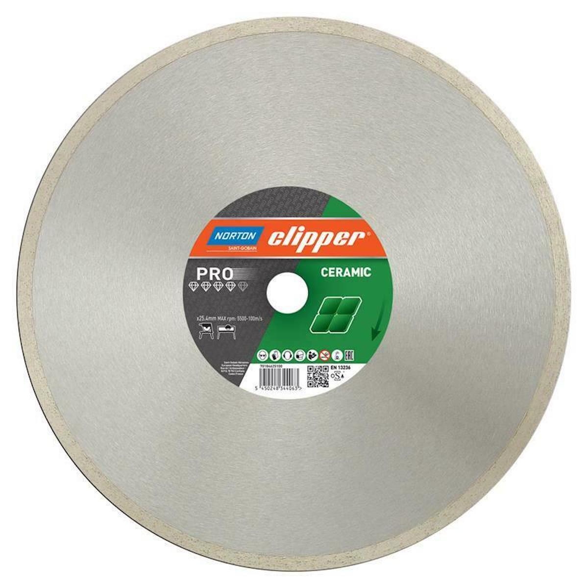 Norton Clipper Diamanttrennscheibe Pro Ceramic 230 x 25,4 mm 70184625096 Image