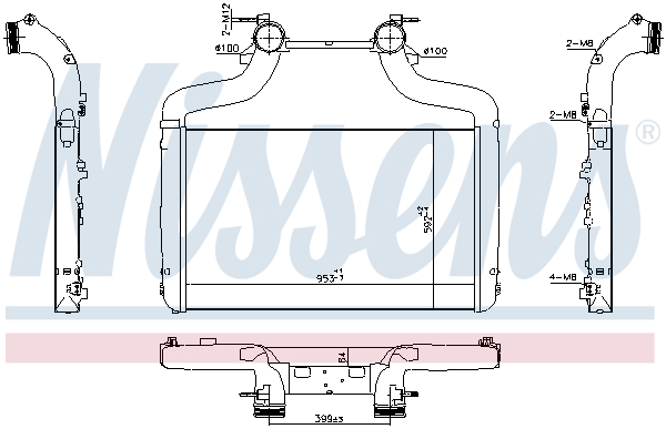 NISSENS Universal für DAF 1909454 1852031 2204692 961347 Image