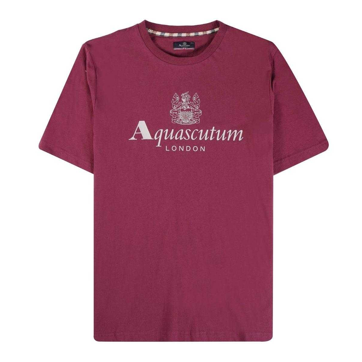 Aquascutum - "Active" T-Shirt für Herren (Burgunderrot) Image