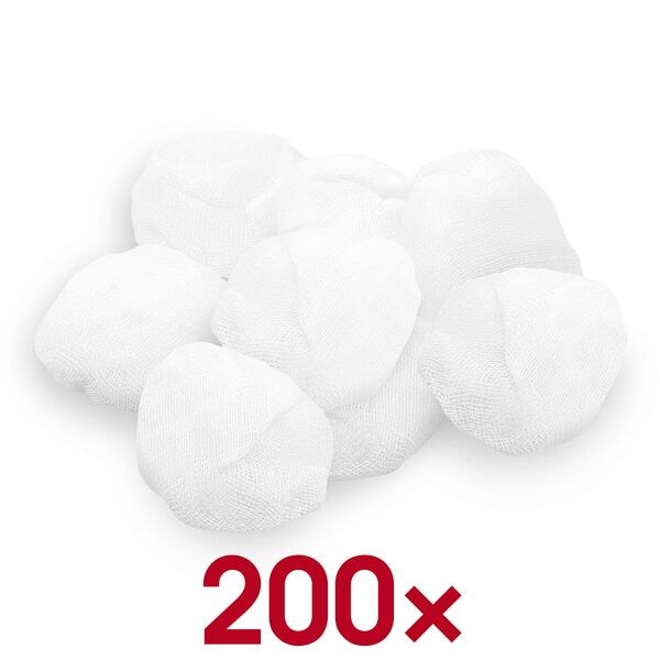 Meditrade Mulltupfer »BeeSana 4356« pflaumengroß 200 Stück weiß Image